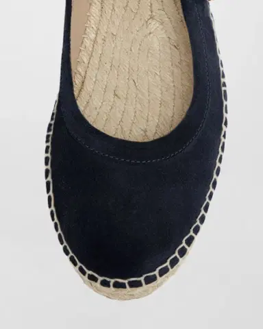Gianvito Rossi Suede Mary Jane Ballerina Espadrilles | Thumbnail 4