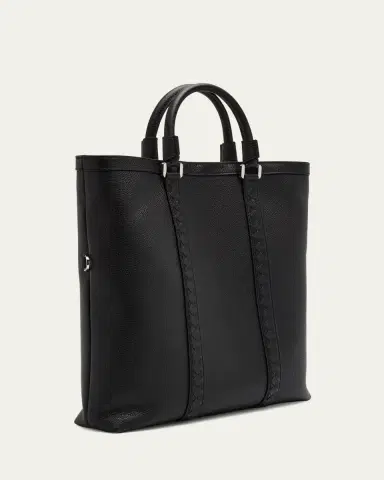 Serapian Men's Cachemire Leather Foldable Tote Bag | Thumbnail 3