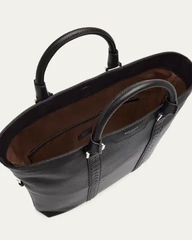 Serapian Men's Cachemire Leather Foldable Tote Bag | Thumbnail 4