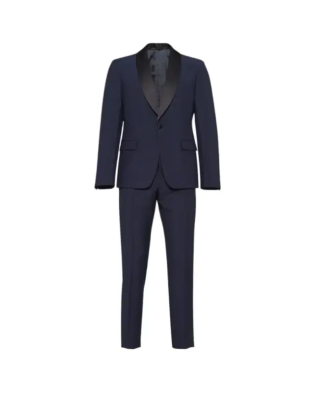 Men's Mohair-Wool Smoking Suit