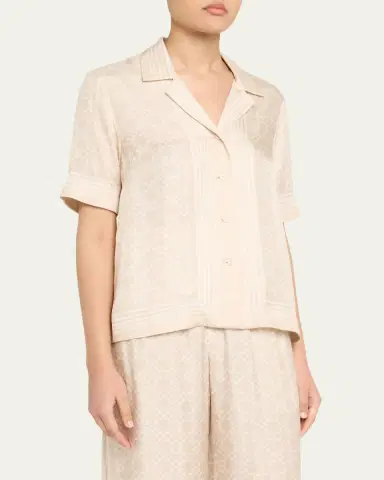 Simkhai Koda Button-Front Shirt | Thumbnail 4