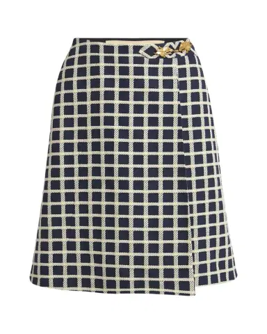 Valentino Garavani Window Check Wool-Blend Skirt | Thumbnail 1