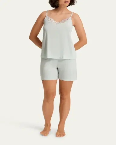 Hanro Natural Elegance Viscose Melange Pajama Set | Thumbnail 2
