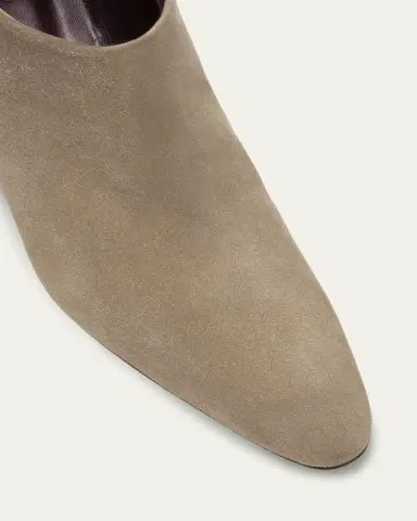Bougeotte Palissandro Suede Low-Heeled Hexagon Booties | Thumbnail 2