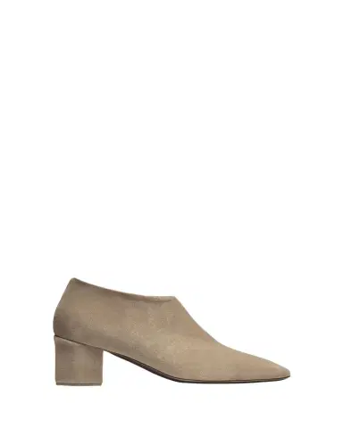 Bougeotte Palissandro Suede Low-Heeled Hexagon Booties | Thumbnail 1