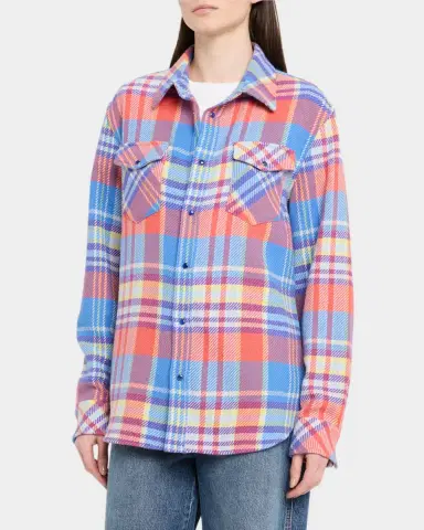 God's True Cashmere Creator Tartan Cashmere Button-Down Shirt | Thumbnail 3