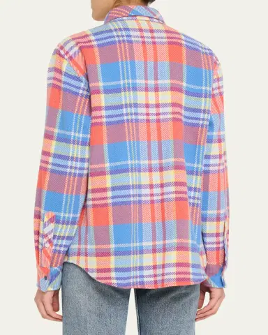 God's True Cashmere Creator Tartan Cashmere Button-Down Shirt | Thumbnail 7