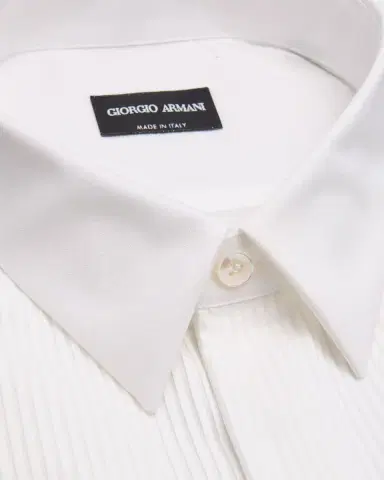 Giorgio Armani Men's Pleated Bib Tuxedo Shirt | Thumbnail 12 Giorgio Armani Men's Pleated Bib Tuxedo Shirt | Thumbnail 12