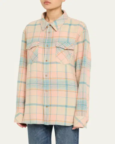 God’s True Cashmere Lover Tartan Cashmere Shirt | Thumbnail 4 God’s True Cashmere Lover Tartan Cashmere Shirt | Thumbnail 4