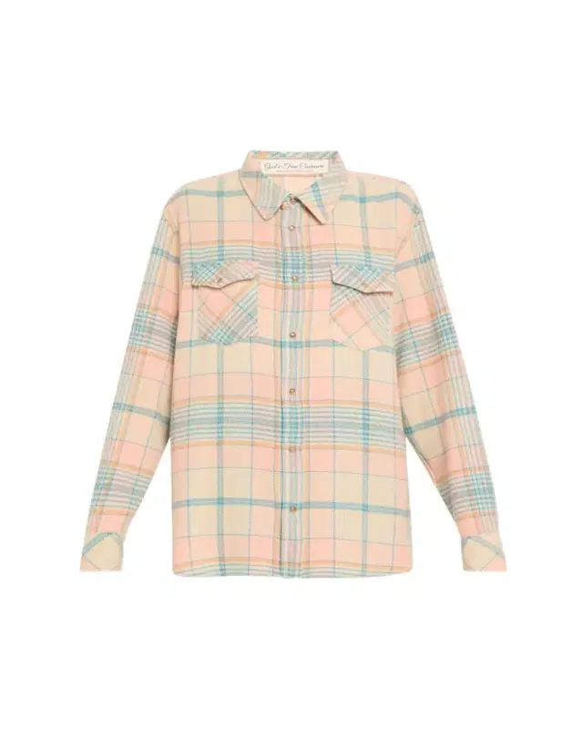 God's True Cashmere Lover Tartan Cashmere Shirt