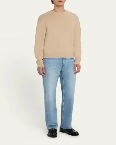 FRAME Men's Relaxed Cotton Denim Jeans | Thumbnail 4