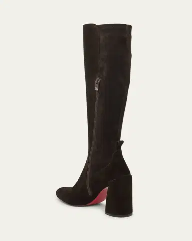 Christian Louboutin 85mm Jane Suede Knee-High Boots | Thumbnail 4