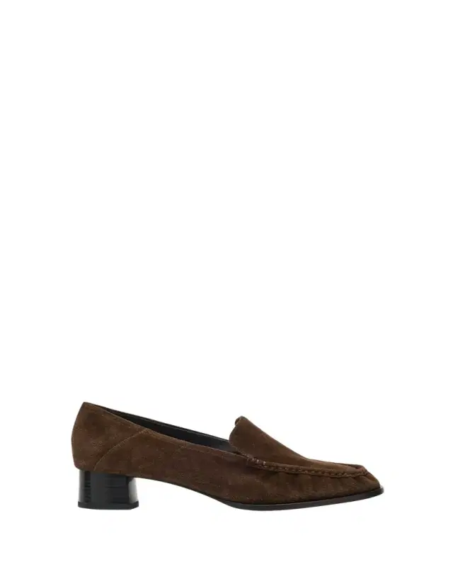 Nadia Suede Heeled Loafers