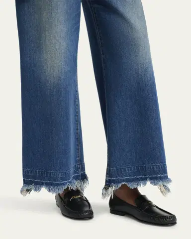 Chloé Leather Logo Chain Penny Loafers | Thumbnail 2 Chloé Leather Logo Chain Penny Loafers | Thumbnail 2