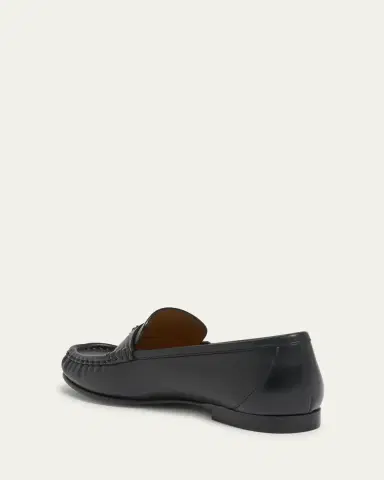 Chloé Leather Logo Chain Penny Loafers | Thumbnail 4 Chloé Leather Logo Chain Penny Loafers | Thumbnail 4