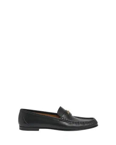 Chloé Leather Logo Chain Penny Loafers | Thumbnail 1 Chloé Leather Logo Chain Penny Loafers | Thumbnail 1