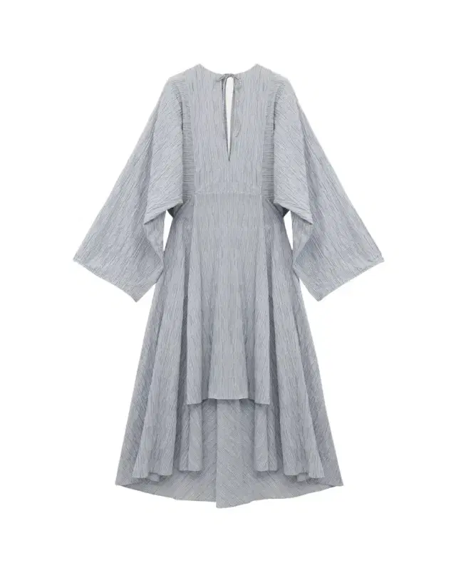 Striped Cape Sleeve Caftan Dress