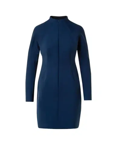 Akris Techno Neoprene Long-Sleeve Zip-Front Dress | Thumbnail 1 Akris Techno Neoprene Long-Sleeve Zip-Front Dress | Thumbnail 1