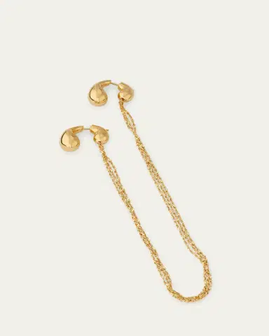 Bottega Veneta Mini Drop Chain Earrings | Thumbnail 3
