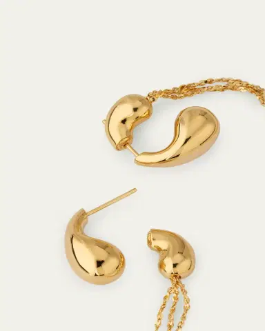 Bottega Veneta Mini Drop Chain Earrings | Thumbnail 4