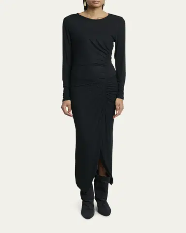 Etoile Isabel Marant Jelina Long-Sleeve Jersey Dress | Thumbnail 2 Etoile Isabel Marant Jelina Long-Sleeve Jersey Dress | Thumbnail 2