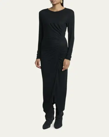 Etoile Isabel Marant Jelina Long-Sleeve Jersey Dress | Thumbnail 4 Etoile Isabel Marant Jelina Long-Sleeve Jersey Dress | Thumbnail 4