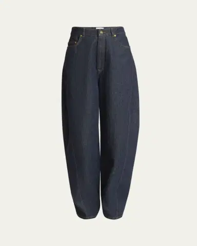 Givenchy Mid-Rise Barrel-Leg Denim Cocoon Trousers | Thumbnail 5