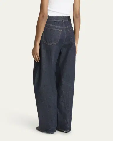 Givenchy Mid-Rise Barrel-Leg Denim Cocoon Trousers | Thumbnail 7