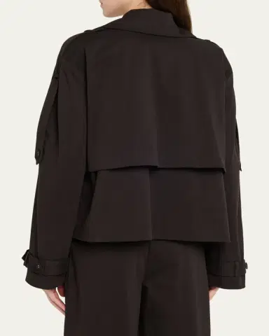Proenza Schouler White Label Yasmin Cropped Trench Coat | Thumbnail 3 Proenza Schouler White Label Yasmin Cropped Trench Coat | Thumbnail 3