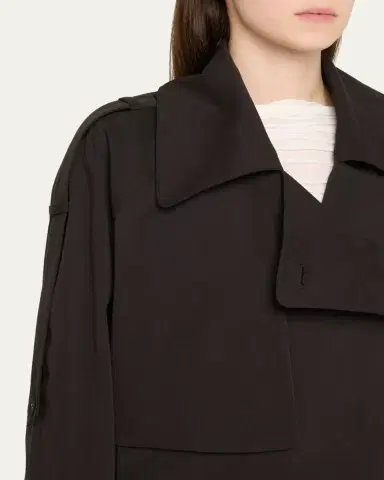 Proenza Schouler White Label Yasmin Cropped Trench Coat | Thumbnail 4 Proenza Schouler White Label Yasmin Cropped Trench Coat | Thumbnail 4