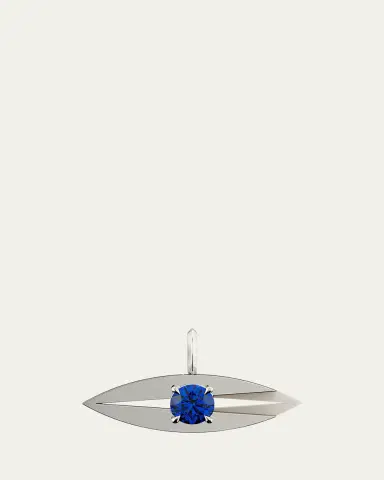 KAMAL Lotus Evil Eye Sapphire Charm | Thumbnail 2 KAMAL Lotus Evil Eye Sapphire Charm | Thumbnail 2