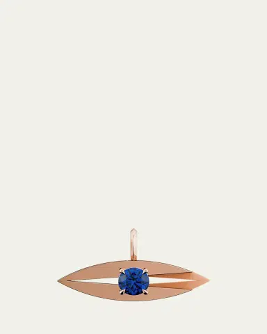 KAMAL Lotus Evil Eye Sapphire Charm | Thumbnail 3 KAMAL Lotus Evil Eye Sapphire Charm | Thumbnail 3