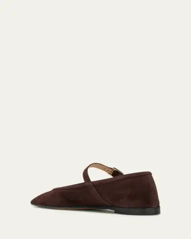 Le Monde Béryl Suede Mary Jane Ballerina Flats | Thumbnail 4