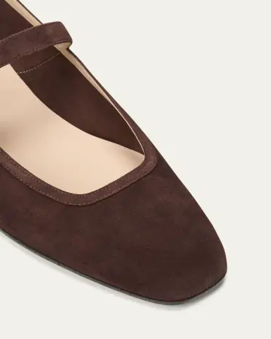 Le Monde Béryl Suede Mary Jane Ballerina Flats | Thumbnail 5