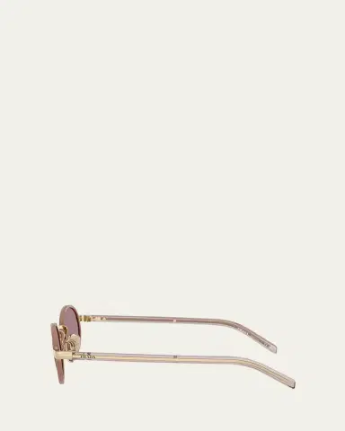 Prada PR B56S Oval Steel Sunglasses | Thumbnail 3 Prada PR B56S Oval Steel Sunglasses | Thumbnail 3