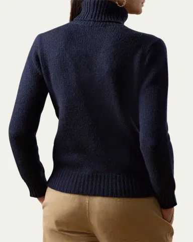 Ralph Lauren Collection Flag Cashmere Turtleneck Sweater | Thumbnail 3