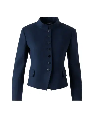 Akris Deva Wool Flannel Double-Face Jacket | Thumbnail 1 Akris Deva Wool Flannel Double-Face Jacket | Thumbnail 1