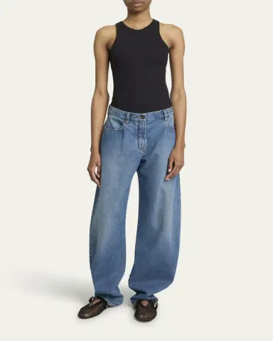 Alaïa Rounded Low-Rise Jeans | Thumbnail 2