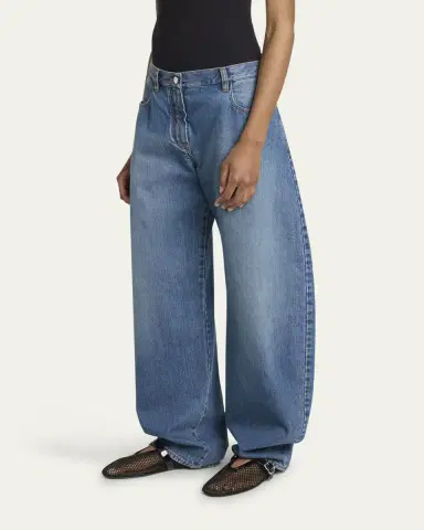 Alaïa Rounded Low-Rise Jeans | Thumbnail 4