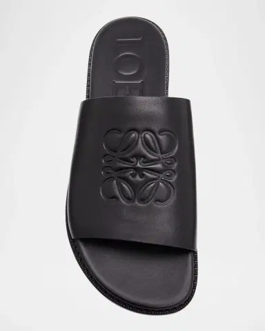 Loewe Men's Flex Anagram Soft Calfskin Slide Sandals | Thumbnail 5 Loewe Men's Flex Anagram Soft Calfskin Slide Sandals | Thumbnail 5