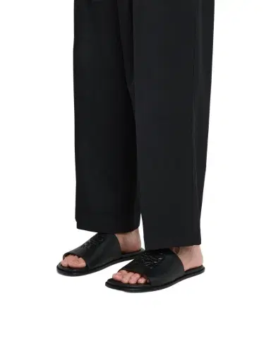 Loewe Men's Flex Anagram Soft Calfskin Slide Sandals | Thumbnail 1 Loewe Men's Flex Anagram Soft Calfskin Slide Sandals | Thumbnail 1