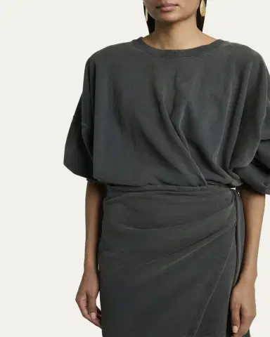 Etoile Isabel Marant Sandrina Draped Sweatshirt Dress | Thumbnail 5 Etoile Isabel Marant Sandrina Draped Sweatshirt Dress | Thumbnail 5
