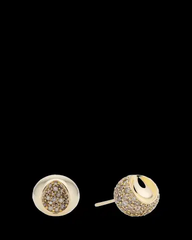 JV Insardi Champagne Diamond Solar Stud Earrings | Thumbnail 2 JV Insardi Champagne Diamond Solar Stud Earrings | Thumbnail 2