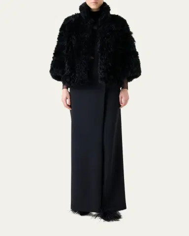 Akris Phila Kid Goat Shearling Jacket | Thumbnail 2 Akris Phila Kid Goat Shearling Jacket | Thumbnail 2