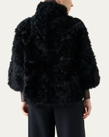 Akris Phila Kid Goat Shearling Jacket | Thumbnail 3 Akris Phila Kid Goat Shearling Jacket | Thumbnail 3