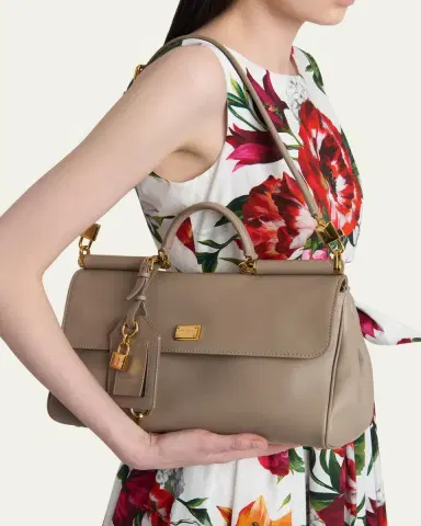 Dolce & Gabbana My Sicily Leather Top-Handle Bag | Thumbnail 2