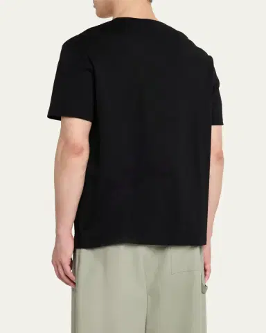 Loewe Men's Flocked Anagram Logo Jersey T-Shirt | Thumbnail 3 Loewe Men's Flocked Anagram Logo Jersey T-Shirt | Thumbnail 3