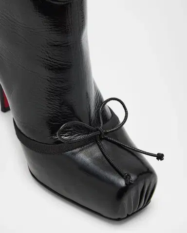 Christian Louboutin 100mm Cassia Nodo Leather Knee Boots | Thumbnail 4