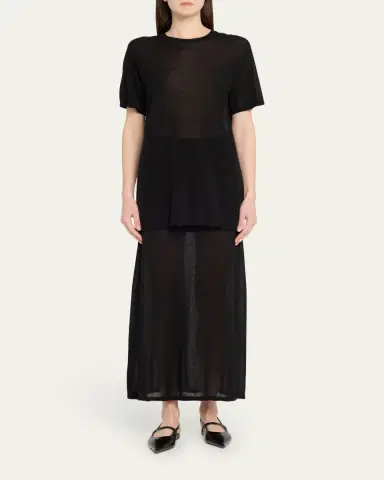 TOTEME Sheer Knit Maxi Skirt | Thumbnail 6 TOTEME Sheer Knit Maxi Skirt | Thumbnail 6
