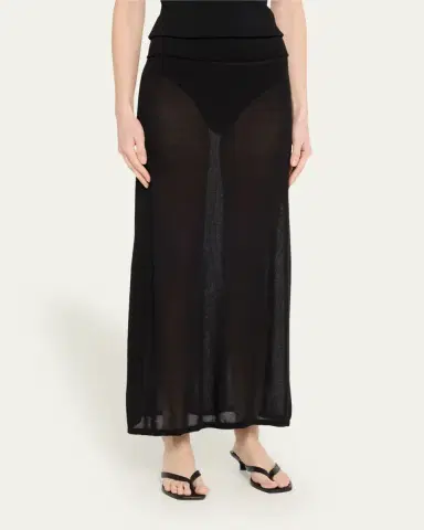TOTEME Sheer Knit Maxi Skirt | Thumbnail 8 TOTEME Sheer Knit Maxi Skirt | Thumbnail 8